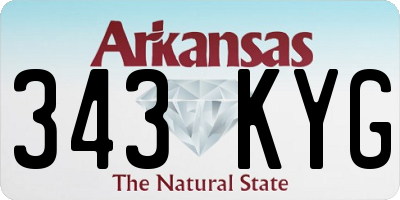 AR license plate 343KYG