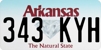 AR license plate 343KYH