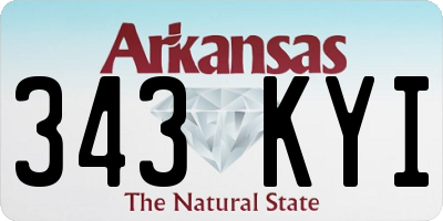 AR license plate 343KYI