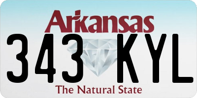 AR license plate 343KYL