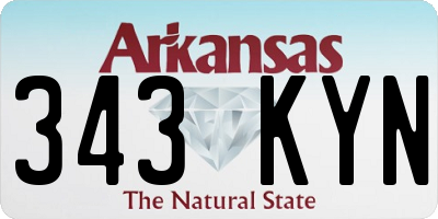 AR license plate 343KYN