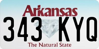 AR license plate 343KYQ