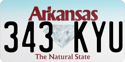 AR license plate 343KYU