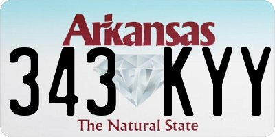 AR license plate 343KYY
