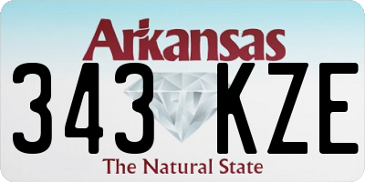 AR license plate 343KZE