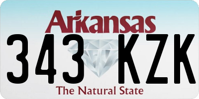 AR license plate 343KZK