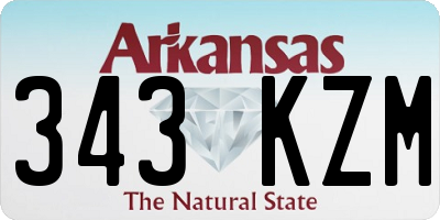 AR license plate 343KZM