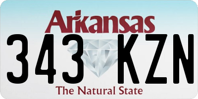 AR license plate 343KZN