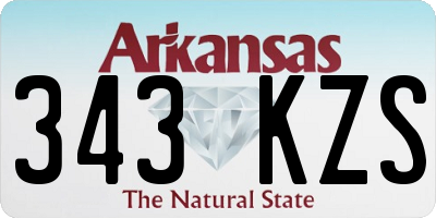 AR license plate 343KZS