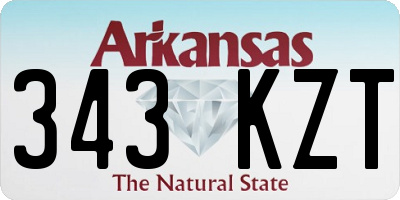 AR license plate 343KZT