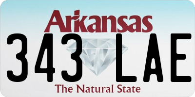 AR license plate 343LAE