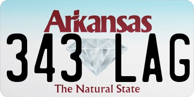 AR license plate 343LAG
