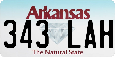 AR license plate 343LAH