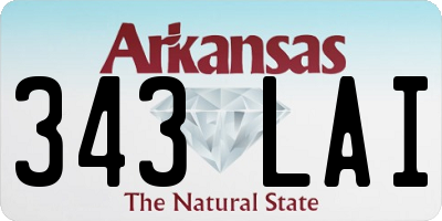 AR license plate 343LAI