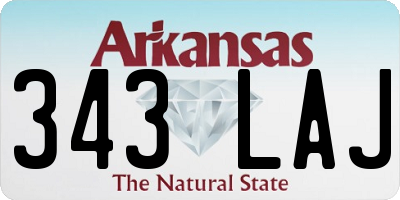 AR license plate 343LAJ