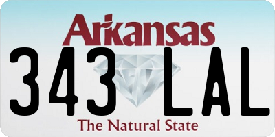 AR license plate 343LAL
