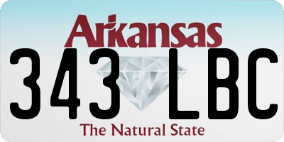 AR license plate 343LBC