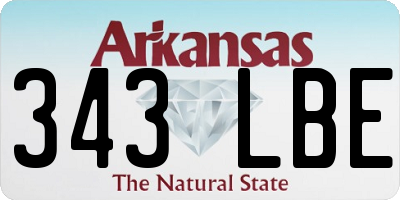 AR license plate 343LBE