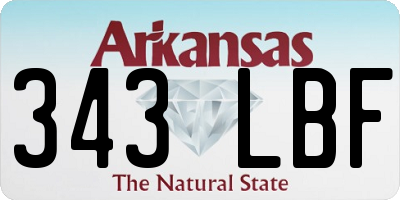 AR license plate 343LBF