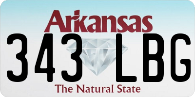 AR license plate 343LBG