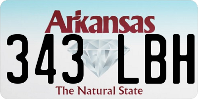 AR license plate 343LBH