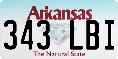 AR license plate 343LBI