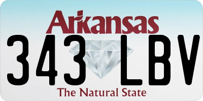 AR license plate 343LBV