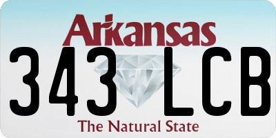 AR license plate 343LCB
