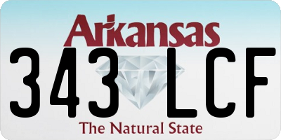 AR license plate 343LCF