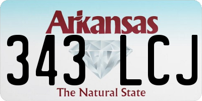 AR license plate 343LCJ