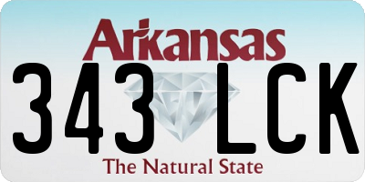 AR license plate 343LCK