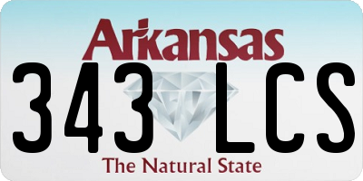 AR license plate 343LCS