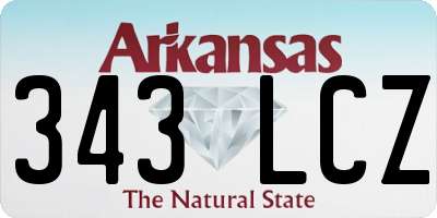 AR license plate 343LCZ