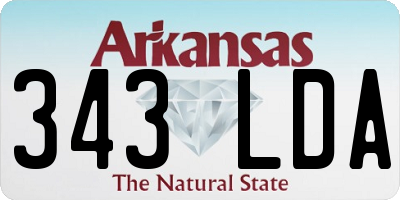 AR license plate 343LDA