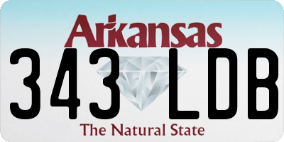AR license plate 343LDB