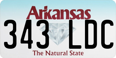 AR license plate 343LDC
