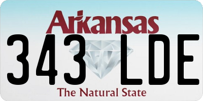 AR license plate 343LDE