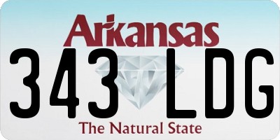 AR license plate 343LDG