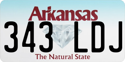 AR license plate 343LDJ