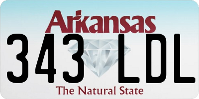 AR license plate 343LDL