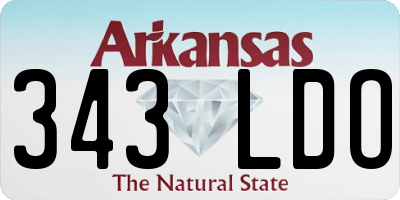 AR license plate 343LDO