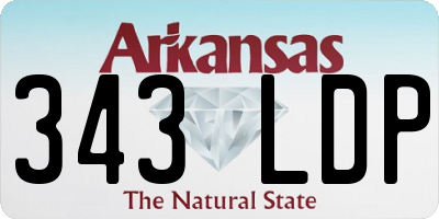 AR license plate 343LDP
