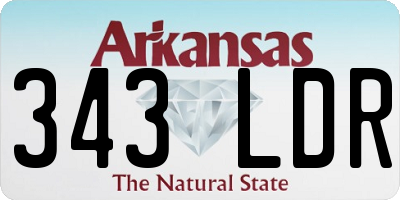 AR license plate 343LDR