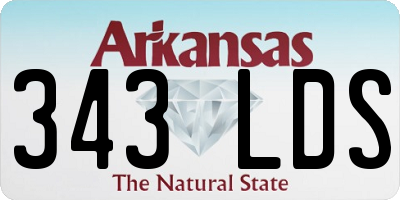 AR license plate 343LDS