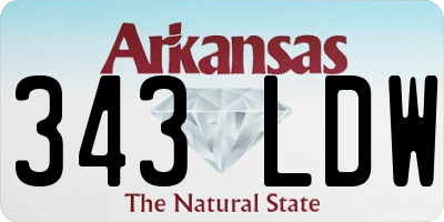 AR license plate 343LDW