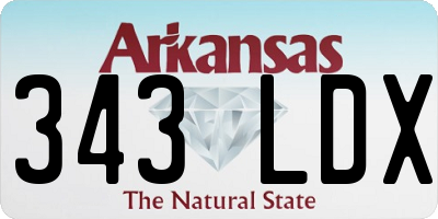 AR license plate 343LDX