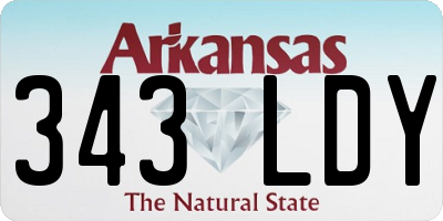 AR license plate 343LDY
