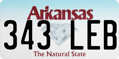 AR license plate 343LEB