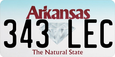 AR license plate 343LEC