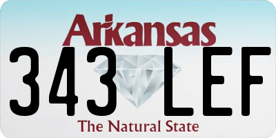 AR license plate 343LEF